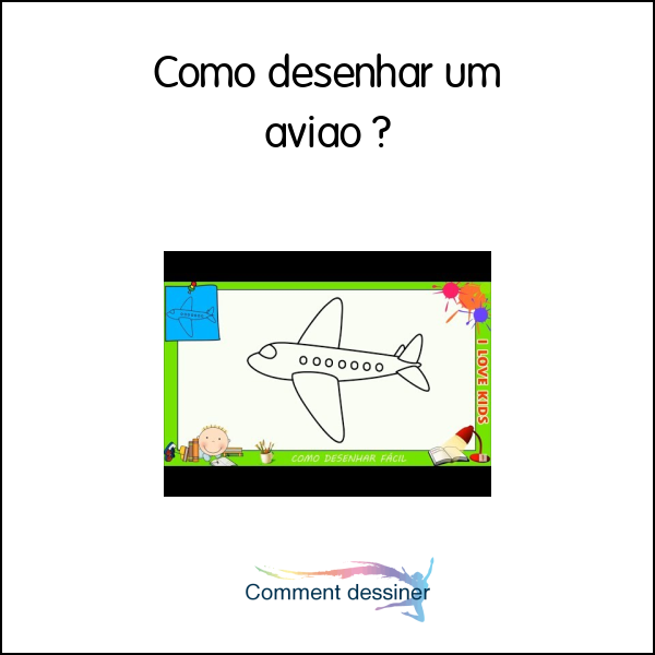 Como desenhar um avião